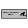 Signalétique de vidéoprotection - Surveillance vidéo 24h/24h 