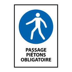 Signalétique - Passage piétons obligatoire - M024 - ISO 7010