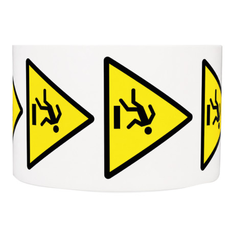 Rouleau pictos - Danger Trébuchement - W007 - ISO 7010 - 250 ex