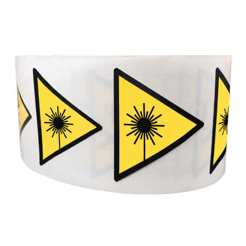 Rouleau de Pictos de Danger - Rayonnement laser - W004