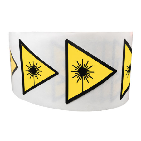 Rouleau de Pictos de Danger - Rayonnement laser - W004