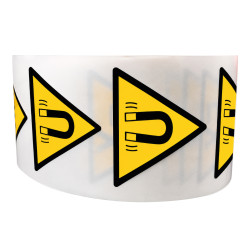 Rouleau de Pictos de Danger - Champ magnétique - W006 - ISO 7010