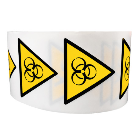 Rouleau de Pictos de Danger - Risque biologique - W009