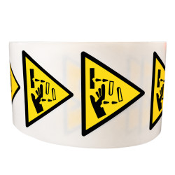 Rouleau de Pictos de Danger - Substance corrosive - W023