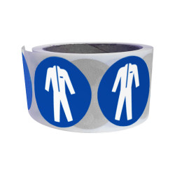 Rouleau de pictos - Vêtements protection obligatoire - M010