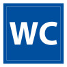 Panneau d'information WC - signalétique toilettes