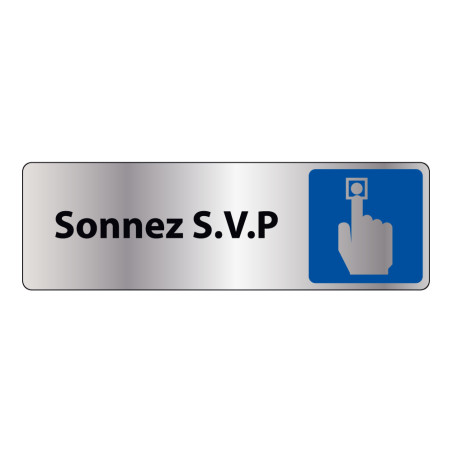 Panneau Sonnez S.V.P - Signalétique d'accueil