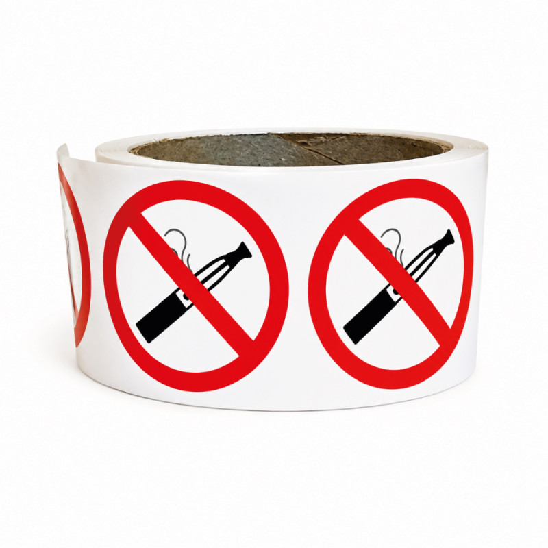 Rouleau de pictos - Interdiction de vapoter - P002 - ISO 7010