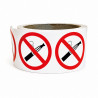 Rouleau de pictos - Interdiction de vapoter - P002 - ISO 7010