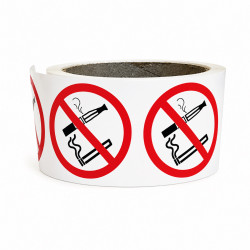 Rouleau de pictos - Interdiction fumer vapoter - P002 - ISO 7010