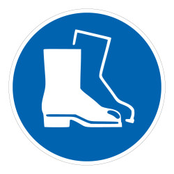 Marquage au sol - Picto EPI Chaussures de sécurité obligatoires