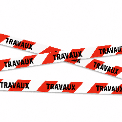 Rubalise TRAVAUX pour balisage de chantier - 100 m