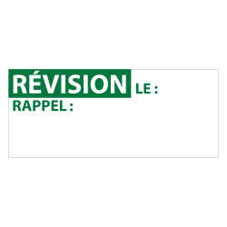 Étiquettes adhésives - Contrôle RÉVISION - 38x16 mm - 350 ex