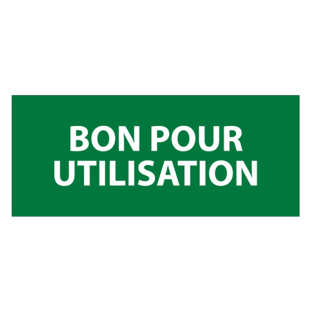 Étiquettes contrôle - Bon pour utilisation - 350 pièces