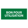 Étiquettes contrôle - Bon pour utilisation - 350 pièces