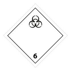 Panneau de transport adr 6 - Matières infectieuses - Norme ADR