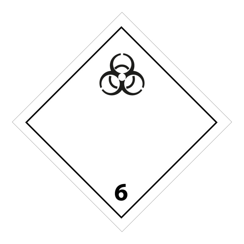 Panneau de transport adr 6 - Matières infectieuses - Norme ADR