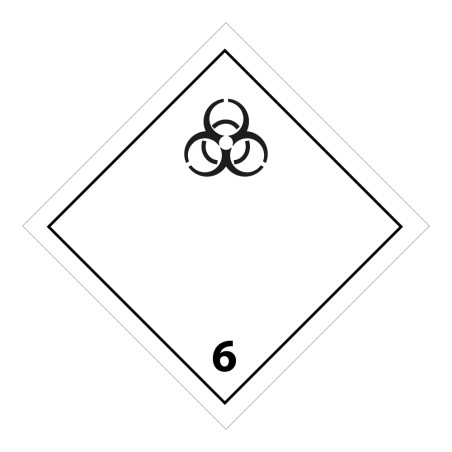 Panneau de transport adr 6 - Matières infectieuses - Norme ADR