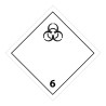 Panneau de transport adr 6 - Matières infectieuses - Norme ADR